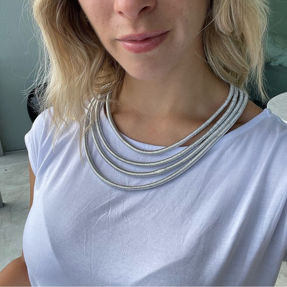 Silver Layered Necklace